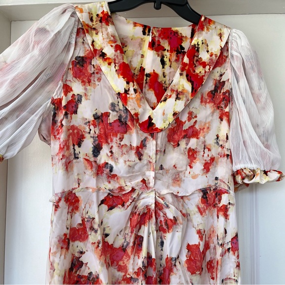 DKNY V Neck Maxi A Line Dress - Picture 11 of 16